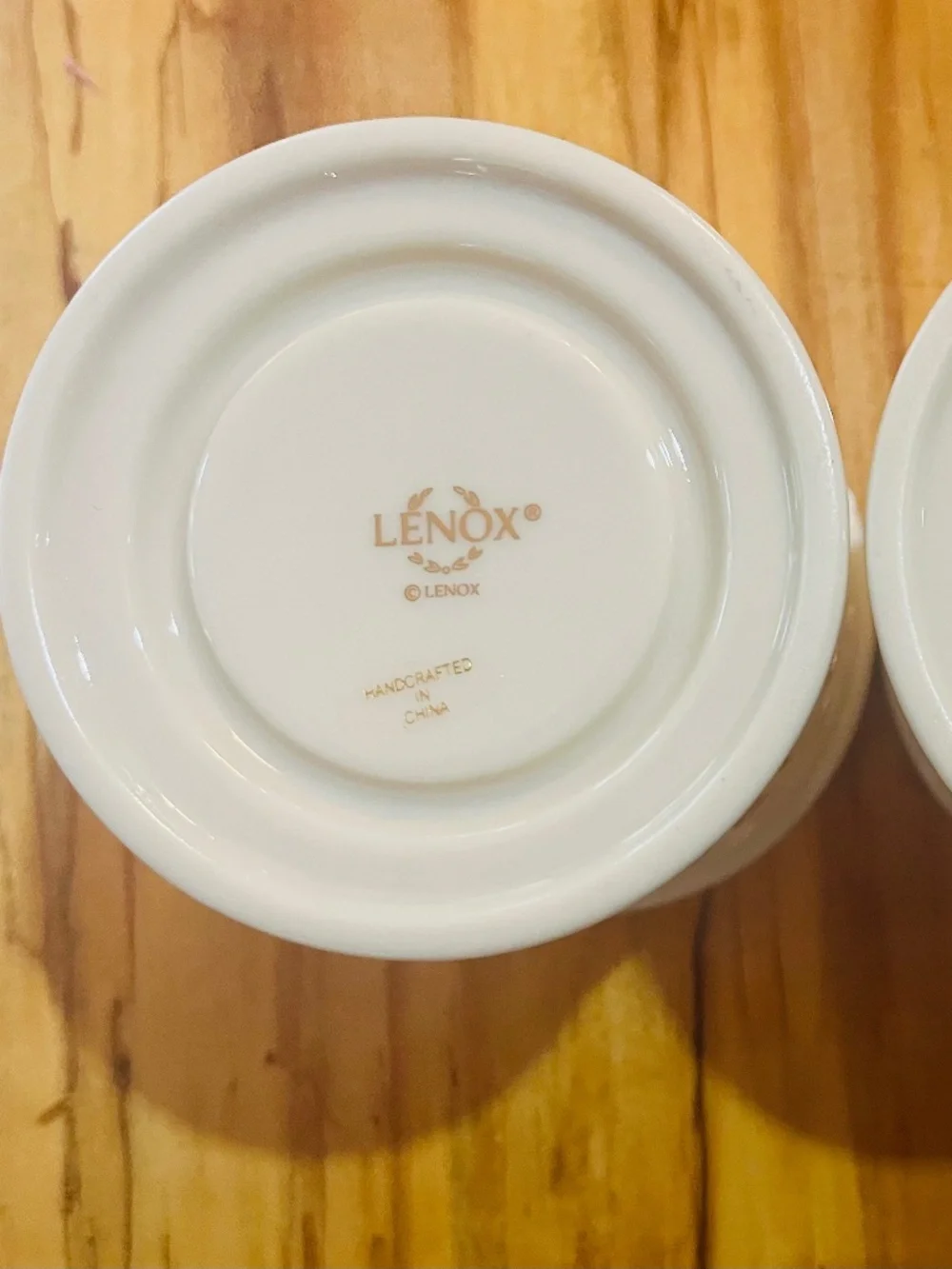 Vintage Lenox Illuminations Porcelain Candle Holders x 2